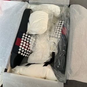 Gucci crystals slides Swarovski 39 us 8,5-9 beautiful shiny